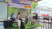 Anggota Bawaslu Sulsel, Saiful Jihad saat Coffe Morning Bersama Masyarakat Anti Fitnah Indonesia (Mafindo) Kota Makassar. (Dok. Istimewa).